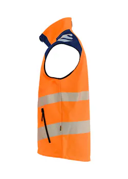 Blaklader 3091 Bodywarmer Softshell High Vis Winddicht Waterdicht Stretch miniatuur