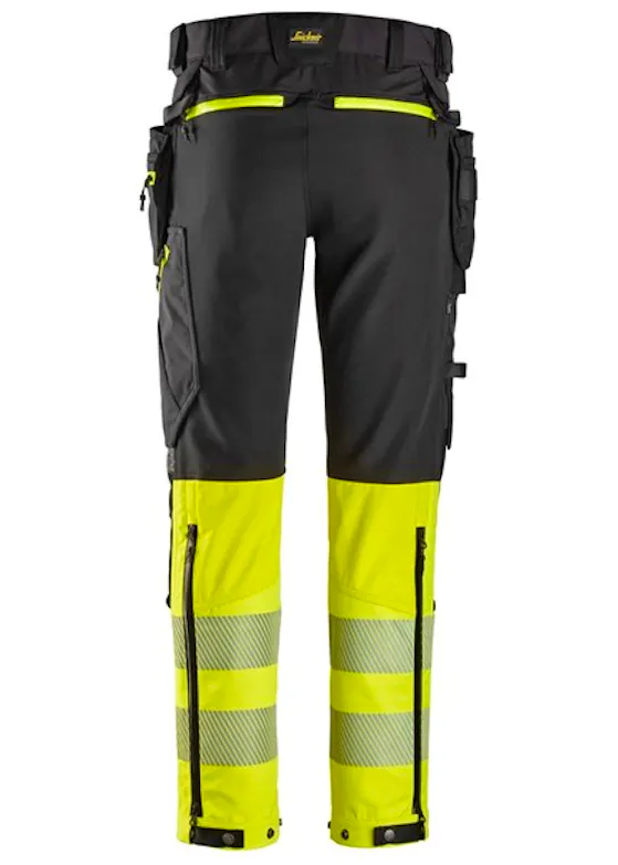 Snickers Warnschutz-Arbeitshose Klasse 1 mit abnehmbaren Holstertaschen 6935