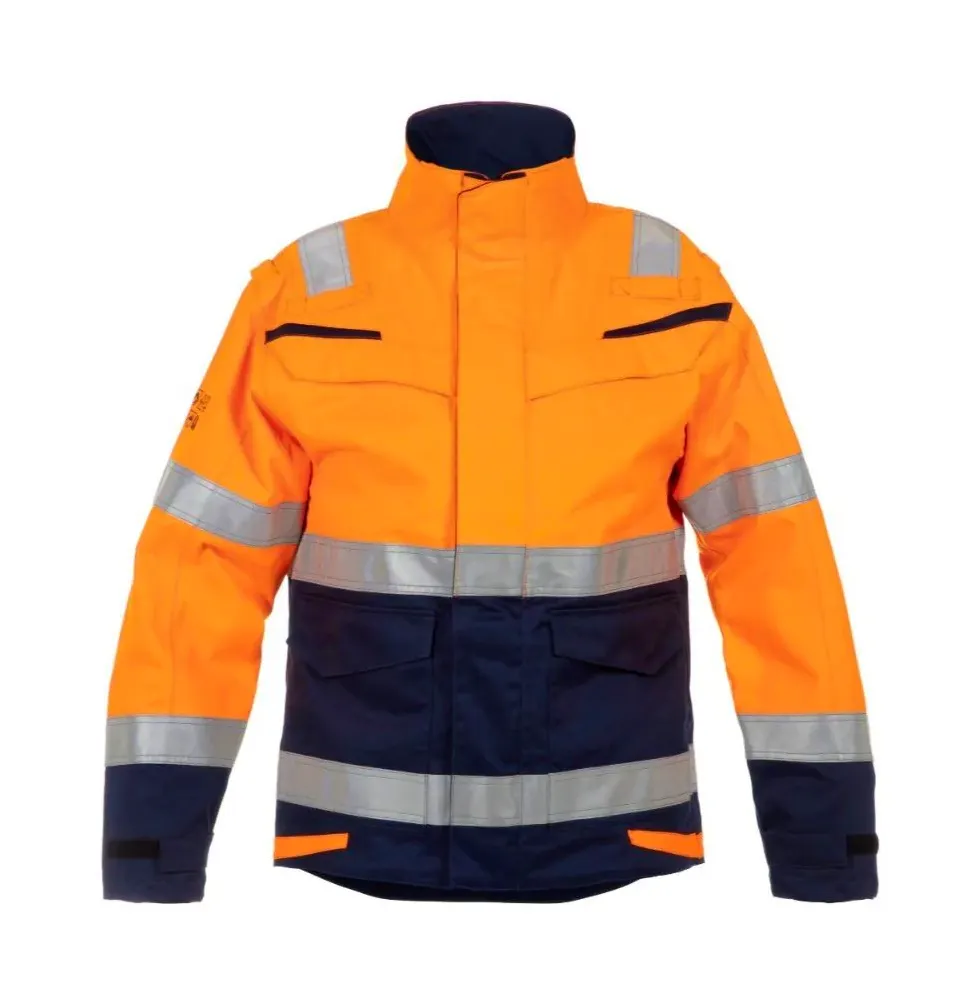 High Vis Oranje/Marineblauw