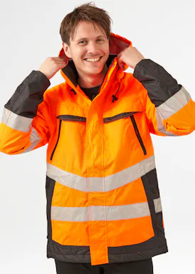 Jobman 1383 Hi-Vis Lined Jacket
