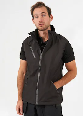Jobman 7502 Light Softshell Vest Regular Fit Practical