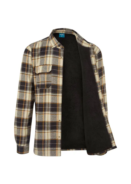 Portwest KA3 Overhemd KA313 Sherpa Gevoerd Geruit Verwarmd Regular Fit