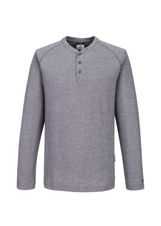 Portwest KA3 Henley T-Shirt KA370 L/S Regular Fit