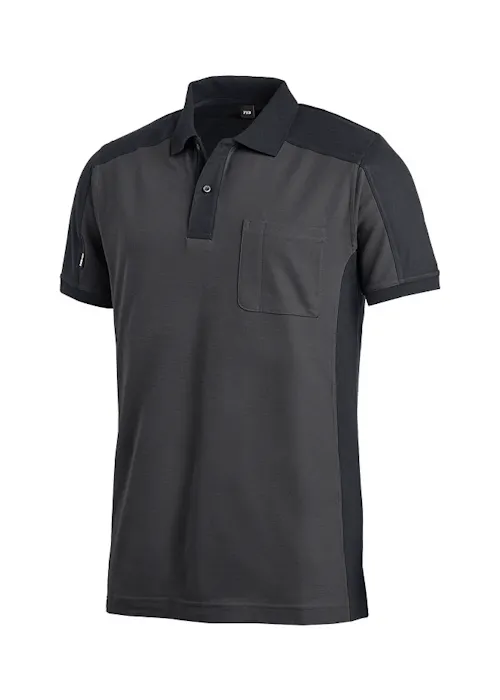 FHB Konrad 91490 Poloshirt Tweekleurige Borstzak Regular Fit