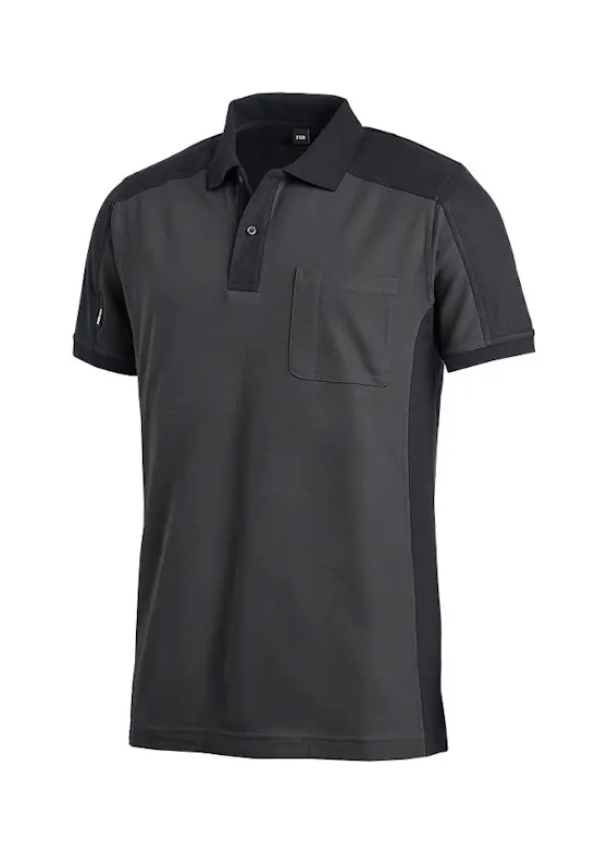 FHB Konrad 91490 Poloshirt Tweekleurige Borstzak Regular Fit