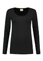Lemon & Soda 1267 Longsleeve Body Fit Dames miniatuur