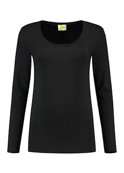 Lemon & Soda 1267 Longsleeve Body Fit Dames miniatuur