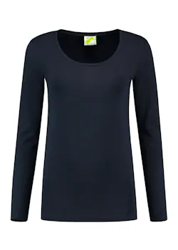 Lemon & Soda 1267 Longsleeve Body Fit Dames miniatuur
