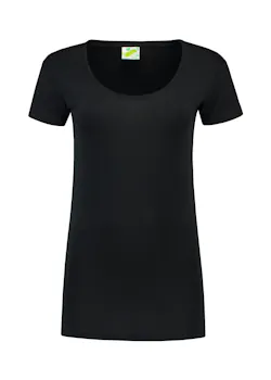 Lemon & Soda 1268 T-shirt Body Fit Dames miniatuur