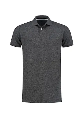 L&S LEM3552 Poloshirt Heather Mix Short Sleeves