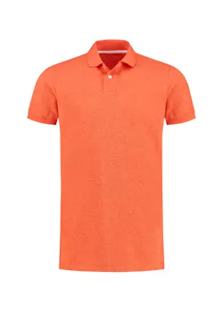 L&S LEM3552 Poloshirt Heather Mix Short Sleeves miniatuur