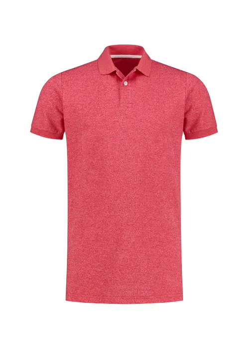 L&S LEM3552 Poloshirt Heather Mix Short Sleeves