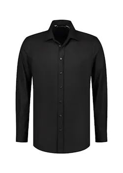 L&S LEM3925 Shirt Long Sleeves Stretch Poly-Cotton Mix Poplin