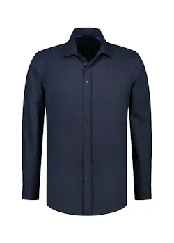 L&S LEM3925 Shirt Long Sleeves Stretch Poly-Cotton Mix Poplin miniatuur