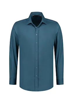 L&S LEM3925 Shirt Long Sleeves Stretch Poly-Cotton Mix Poplin miniatuur