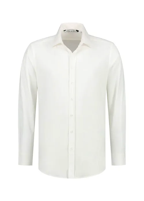 L&S LEM3925 Shirt Long Sleeves Stretch Poly-Cotton Mix Poplin