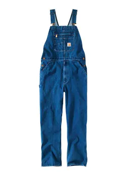 Carhartt 104672 Denim Bib Overall Loose Fit Regular Fit miniatuur