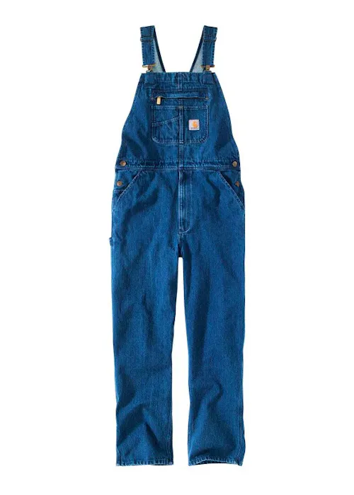 Carhartt 104672 Denim Bib Overall Loose Fit Regular Fit