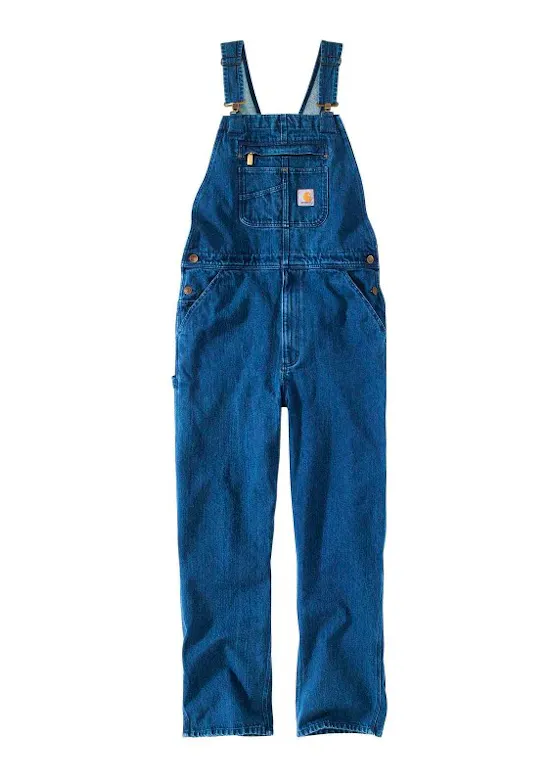 Carhartt 104672 Denim Bib Overall Loose Fit Regular Fit