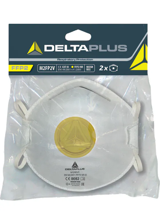 Delta Plus Set 2 Maskers FFP2+V OP KRT