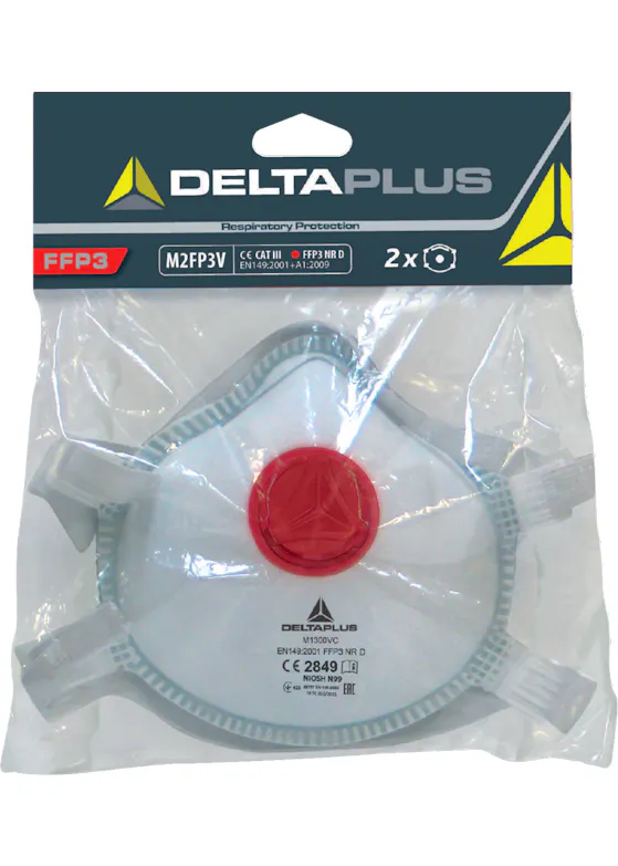 Delta Plus Set mit 2 Partikelfiltermasken FFP3V
