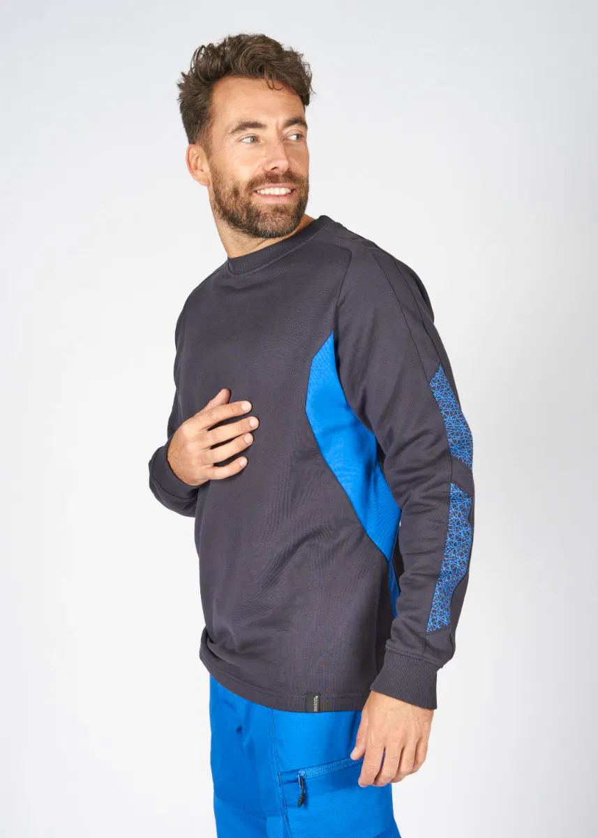 dark navy/azure blue