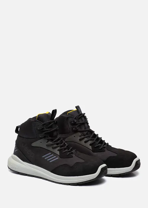 Jeep Safety Cherokee Hoog Zwart/Geel S3 Werkschoen