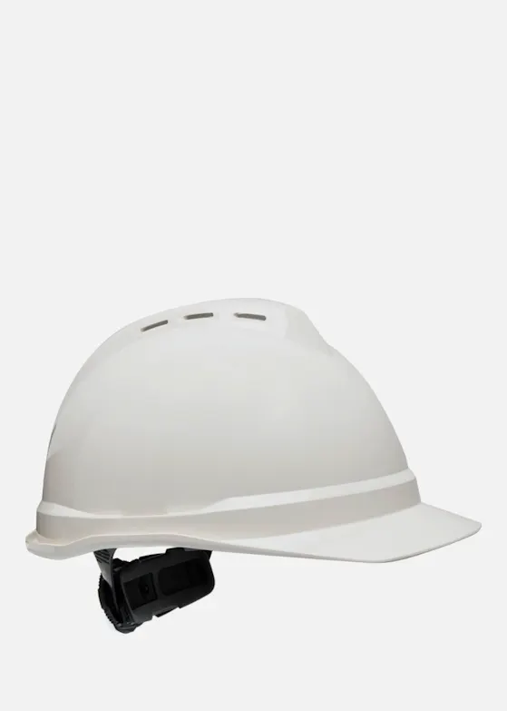 MSA V-Gard 500 geventileerde veiligheidshelm met Fas-Trac III binnenwerk