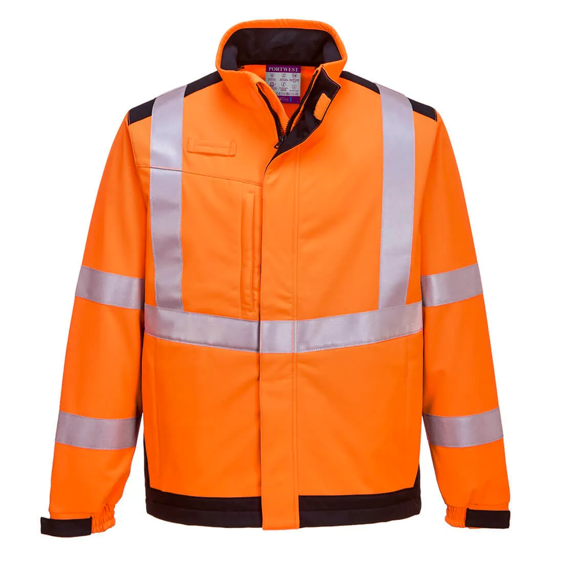 High Vis Orange/Marineblau