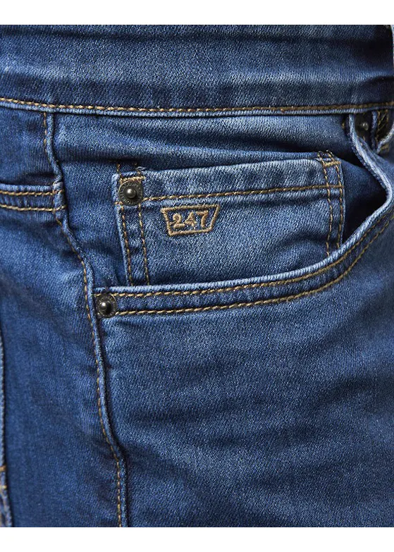 247Jeans Palm S04 Sand-Blasted Medium Blue