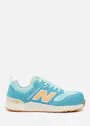 New Balance Elite Lite S1PL Dames Werkschoen Antraciet/Blauw miniatuur