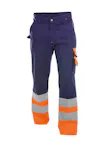 Oranje/marineblauw