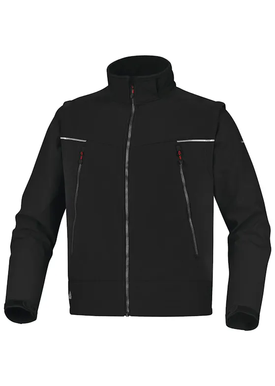 Delta Plus Jacke aus Softshell-Polyester/Elasthan mit 3 laminierten Lagen