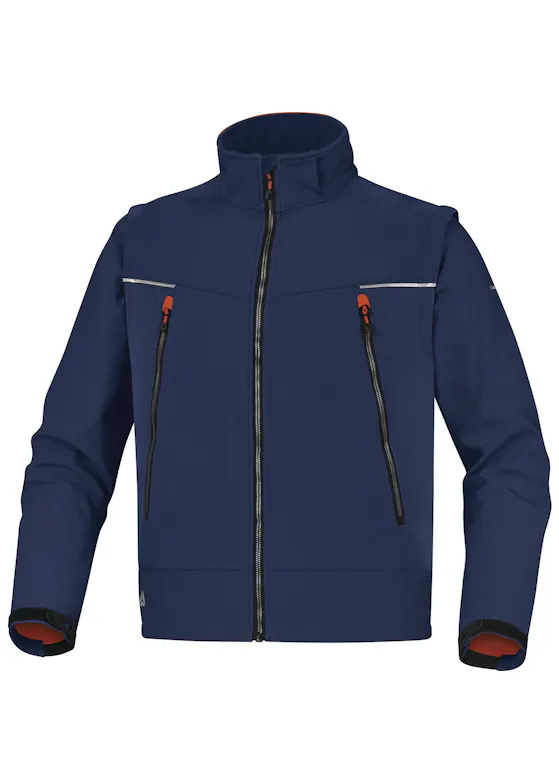 Delta Plus Jacke aus Softshell-Polyester/Elasthan mit 3 laminierten Lagen