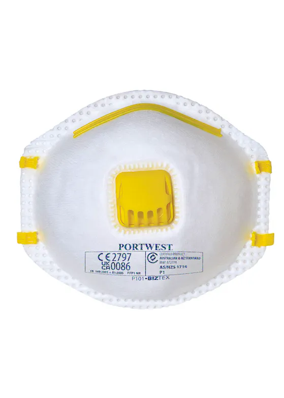 Portwest FFP1 Valved Respirator (10 Stuks)-1