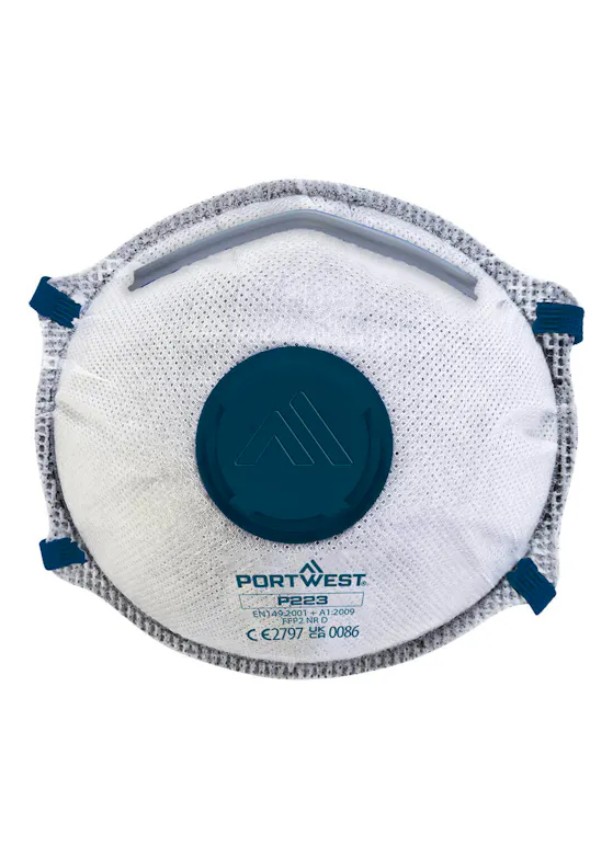 Portwest FFP2 Carbon-Valved Dolomite Respirator (10 Stück) - 1