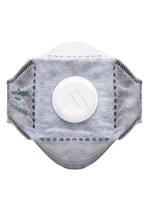 Portwest Eagle FFP3 Valved Carbon Fold Flat Respirator (10 Stuks)-1