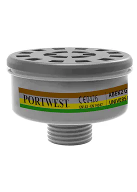Portwest ABEK2-Gasfilter mit Universalgewinde (4 Stück) - 1
