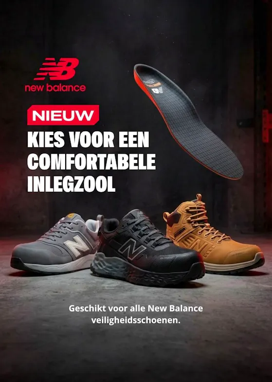 New Balance Logic S1PL Werkschoen Blauw/Geel