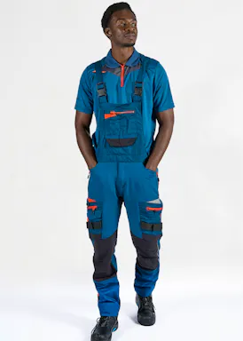 Portwest DX4 DX441 Work Bib and Brace Slim Dynamic Stretch Fit UV-Schutz