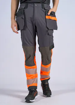 Portwest EV442 - EV4 Hi-Vis Stretch Broek met Afneembare Holsterzak Klasse 1 miniatuur