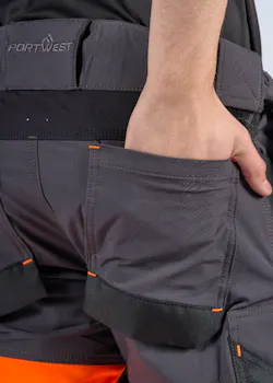 Portwest EV442 - EV4 Hi-Vis Stretch Broek met Afneembare Holsterzak Klasse 1 miniatuur