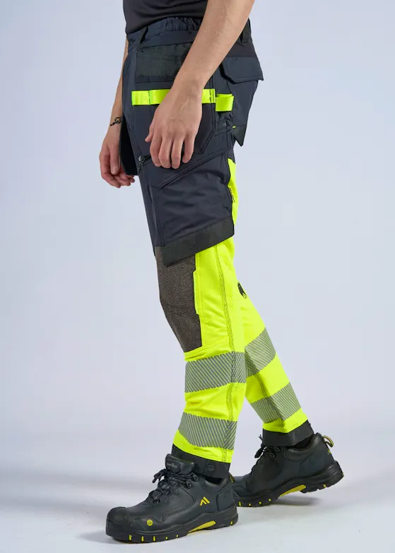 Portwest EV442 - EV4 Hi-Vis-Stretchhose mit abnehmbarer Holstertasche Klasse 1