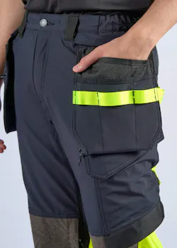 Portwest EV442 - EV4 Hi-Vis Stretch Broek met Afneembare Holsterzak Klasse 1 miniatuur