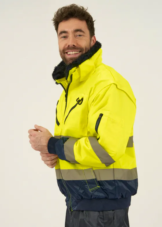 Portwest Hi-Vis Kontrast-Bomberjacke