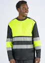 Portwest PW3 PW312 T-Shirt Hi-Vis Lange Mouw Klasse 1 Reflecterend UV-bescherming Performance miniatuur