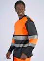 Portwest PW3 PW312 T-Shirt Hi-Vis Lange Mouw Klasse 1 Reflecterend UV-bescherming Performance miniatuur
