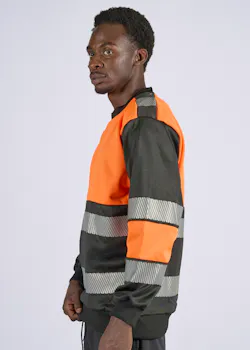 Portwest PW3 PW376 Sweatshirt Hi-Vis Klasse 1 UV-bescherming Performance miniatuur