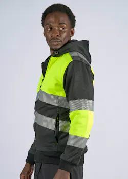 Portwest PW3 PW377 Winter Hoodie Klasse 1 Rits Verwarmd UV-bescherming Performance miniatuur