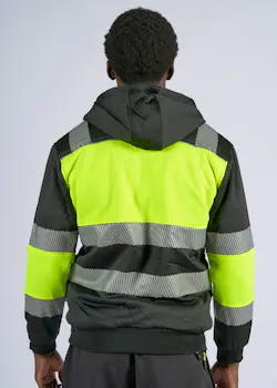 Portwest PW3 PW377 Winter Hoodie Klasse 1 Rits Verwarmd UV-bescherming Performance miniatuur